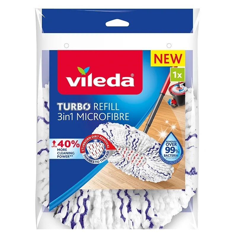 Wkład do mopa obrotowego TURBO 3w1 Microfibre | PartsPC.pl