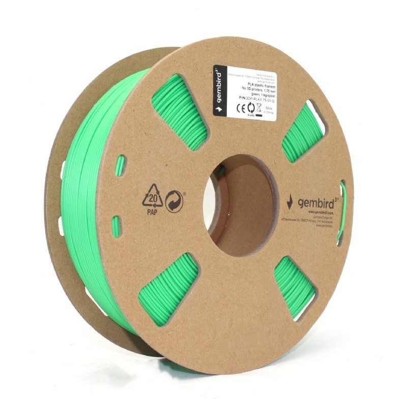Filament drukarki 3D PLA/1.75mm/zielony | PartsPC.pl