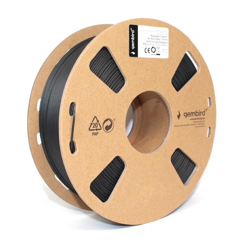 Filament drukarki 3D PLA/1.75mm/carbon | PartsPC.pl