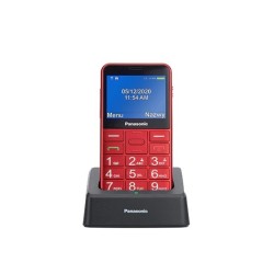 Telefon dla seniora KX-TU155 czerwony | PartsPC.pl