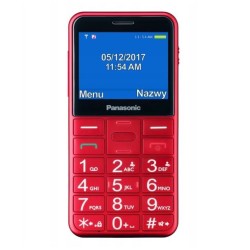 Telefon dla seniora KX-TU155 czerwony | PartsPC.pl