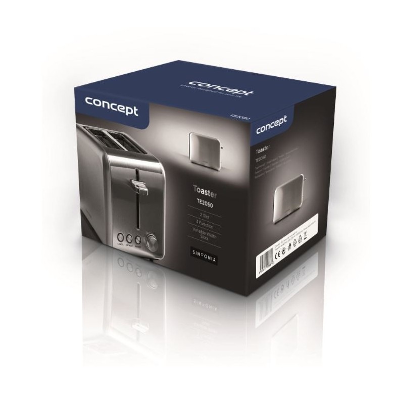 Toster TE2050 inox SINFONIA | PartsPC.pl