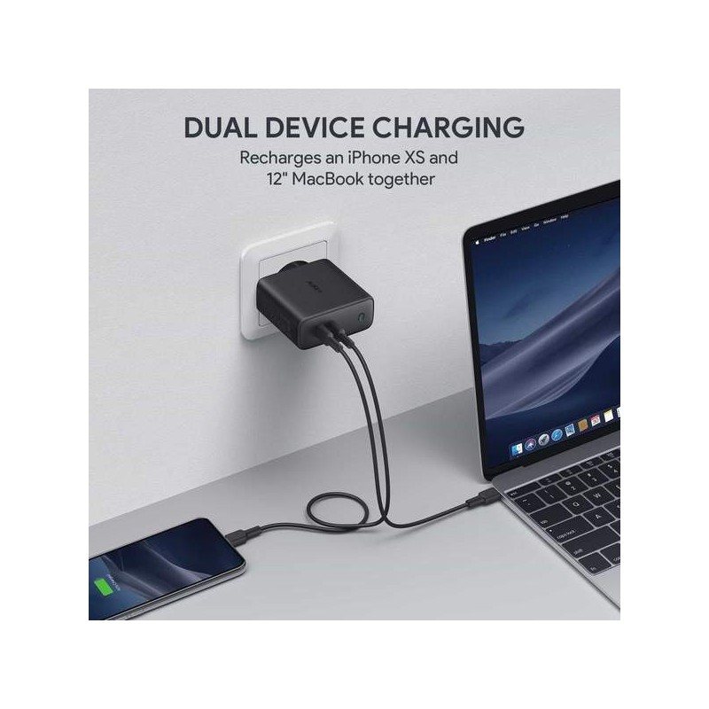 PA-D5 GaN ładowarka sieciowa 2xUSB C Power Delivery 3.0 63W … | PartsPC.pl
