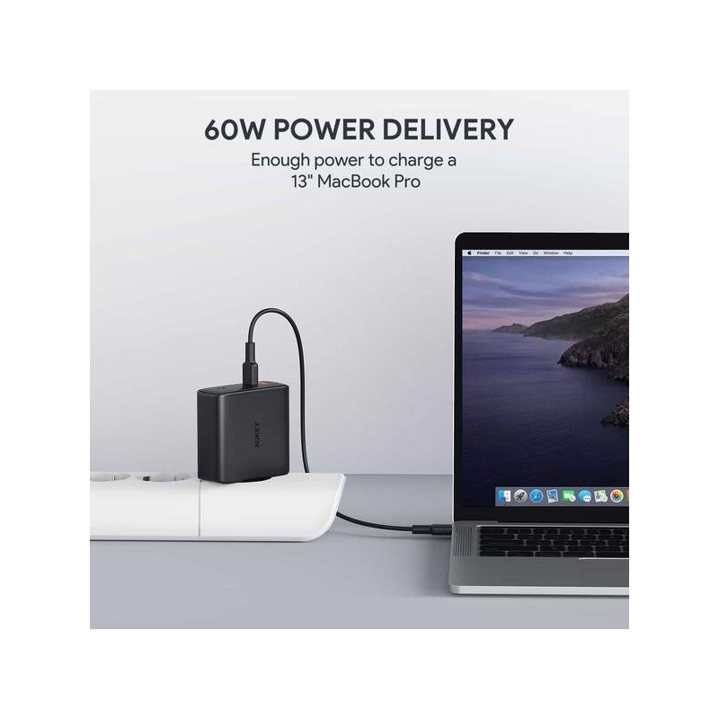 PA-D5 GaN ładowarka sieciowa 2xUSB C Power Delivery 3.0 63W … | PartsPC.pl