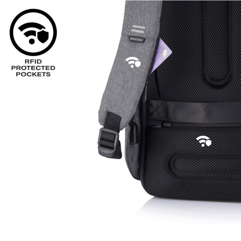 Plecak antykradzieżowy BOBBY HERO REGULAR GREY | PartsPC.pl