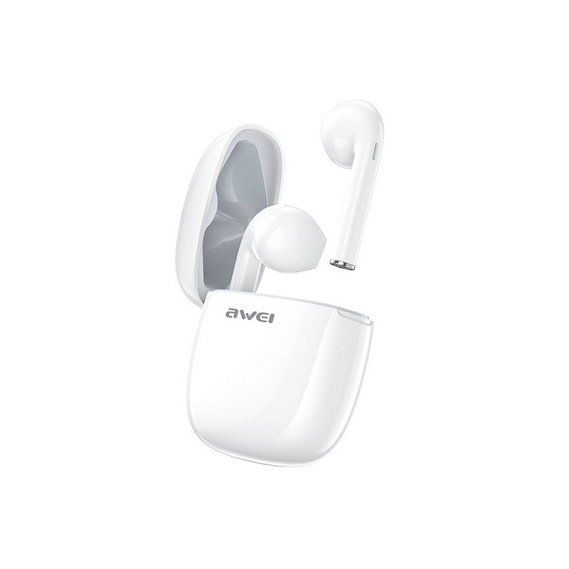 Słuchawki Bluetooth T28 TWS+stacja dokująca Białe | PartsPC.pl