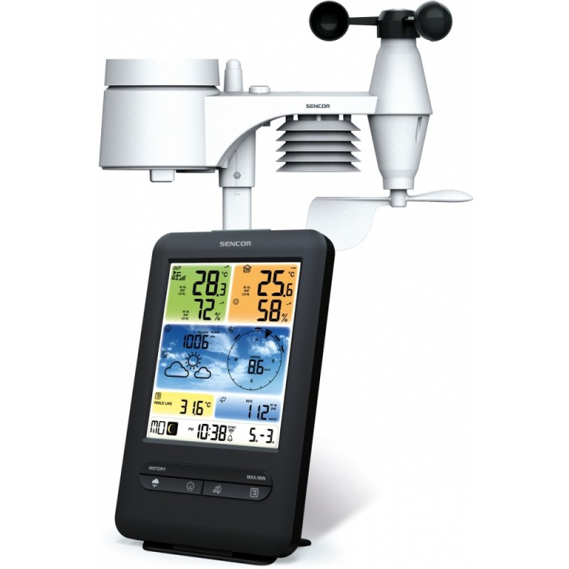 Pofesjonalna stacja pogody z Wifi SWS 9898 WiFI czujnik 5w1 | PartsPC.pl