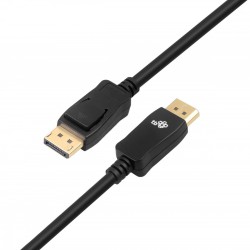 Kabel DisplayPort 1.8 m M/M v 1.4, Czarny | PartsPC.pl