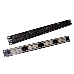 Patch panel UTP kat.5e 24 porty LSA 1U | PartsPC.pl
