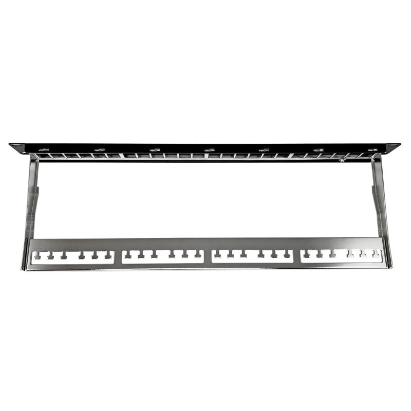 Patch panel pusty 24 porty 1U modularny | PartsPC.pl