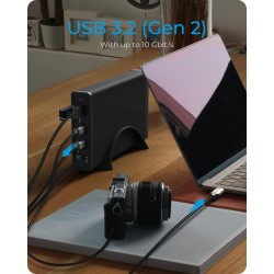Obudowa IB-382H-C31 2,5/3,5 HDD z wbudowanym HUB 1xUSB-C, 2x… | PartsPC.pl