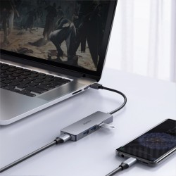 CB-H36 aluminiowy HUB USB-A | Ultra Slim | 4w1 | 4xUSB 3.0 |… | PartsPC.pl