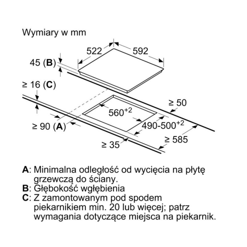 Płyta ceramiczna PKE611FP2E | PartsPC.pl