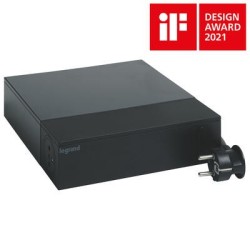 Przedłużacz TV ochron 4x2P+Z + 4x2P 2m czarny | PartsPC.pl