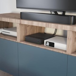 Przedłużacz TV ochron 4x2P+Z + 4x2P 2m czarny | PartsPC.pl