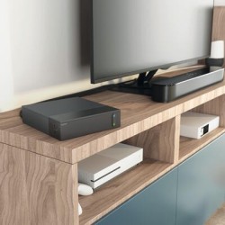 Przedłużacz TV ochron 4x2P+Z + 4x2P 2m czarny | PartsPC.pl