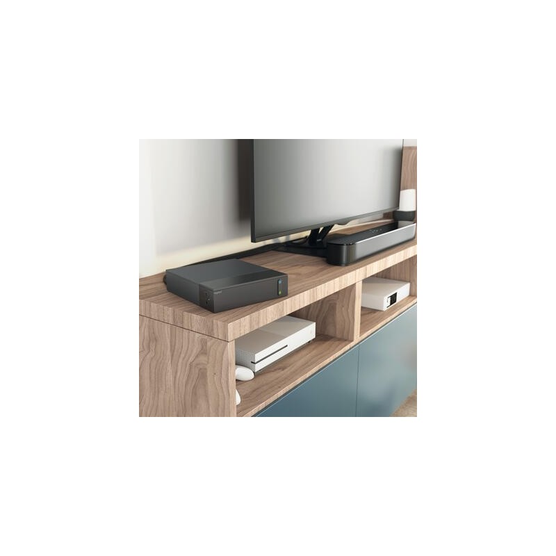 Przedłużacz TV ochron 4x2P+Z + 4x2P 2m czarny | PartsPC.pl