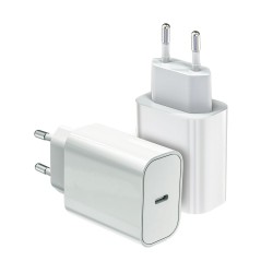 Ładowarka sieciowa USB C 20W Power Delivery biała | PartsPC.pl