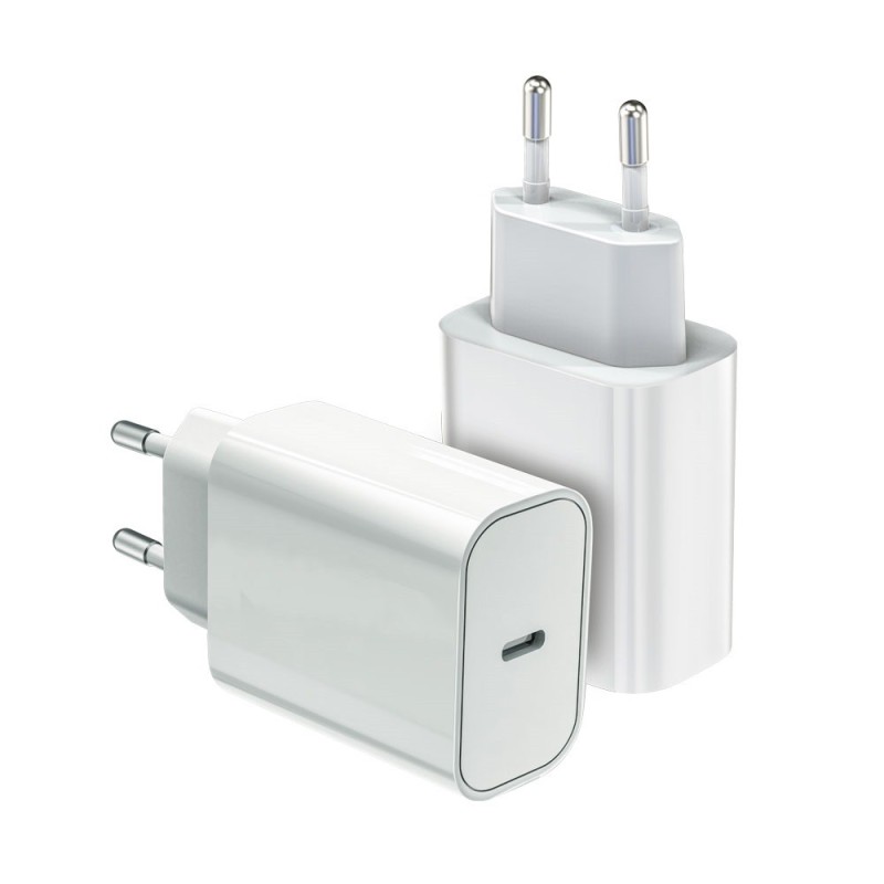 Ładowarka sieciowa USB C 20W Power Delivery biała | PartsPC.pl