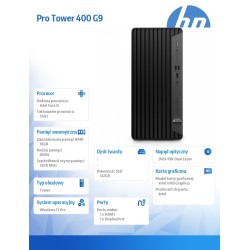 Desktop 400MT G9 i5-12500 512/16/DVD/W11P  6A837EA | PartsPC.pl