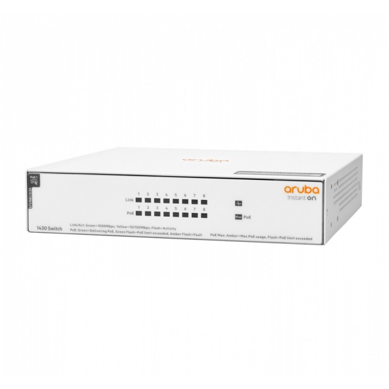 Przełącznik Switch ARUBA Instant On 1430 8x1GbE PoE R8R46A | PartsPC.pl