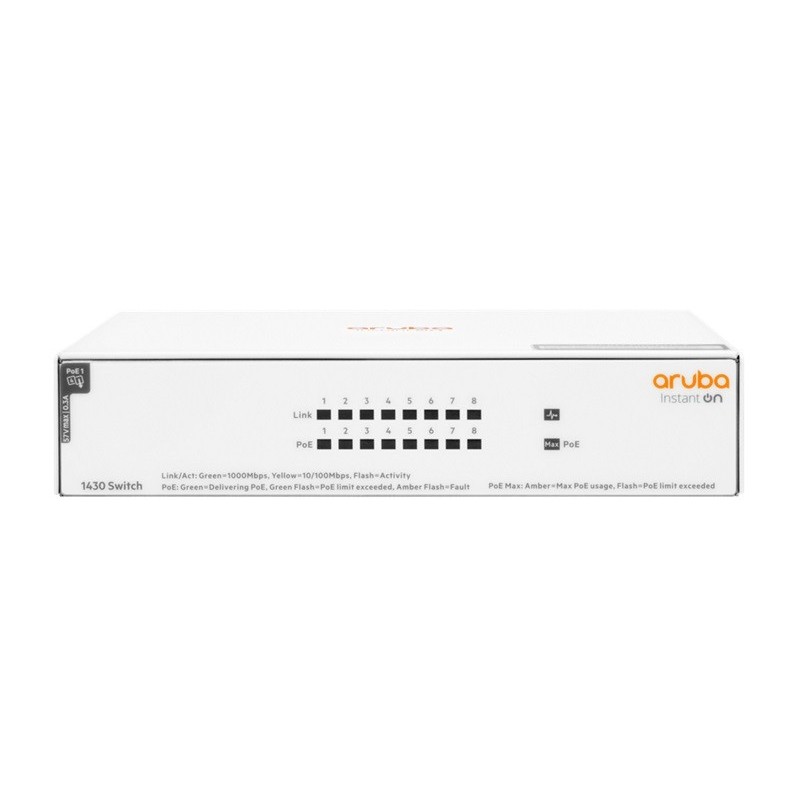 Przełącznik Switch ARUBA Instant On 1430 8x1GbE PoE R8R46A | PartsPC.pl