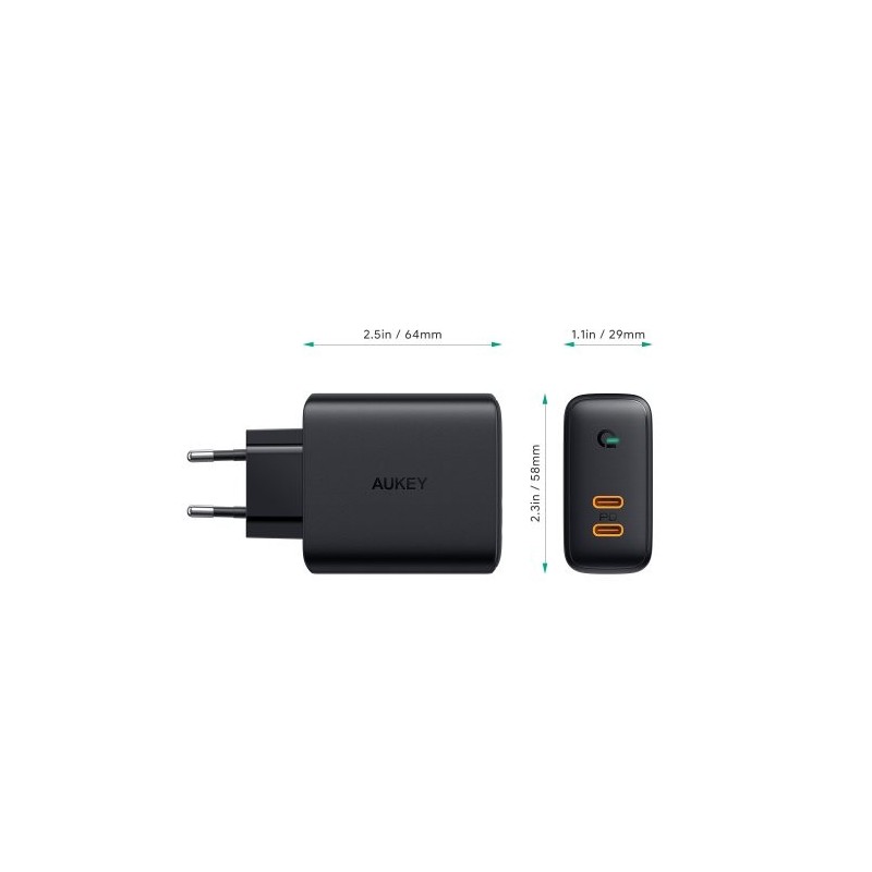 PA-D2 ładowarka sieciowa 2xUSB C PD Power Delivery 3.0 36W 6… | PartsPC.pl