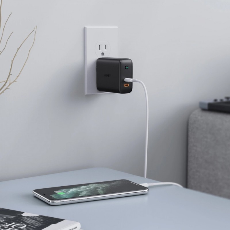 PA-D2 ładowarka sieciowa 2xUSB C PD Power Delivery 3.0 36W 6… | PartsPC.pl