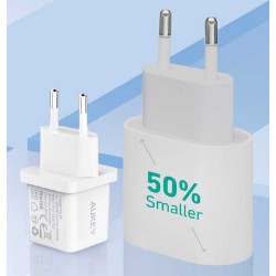 PA-F5 OEM White Mini ładowarka sieciowa 1xUSB-C 20W PD Power… | PartsPC.pl