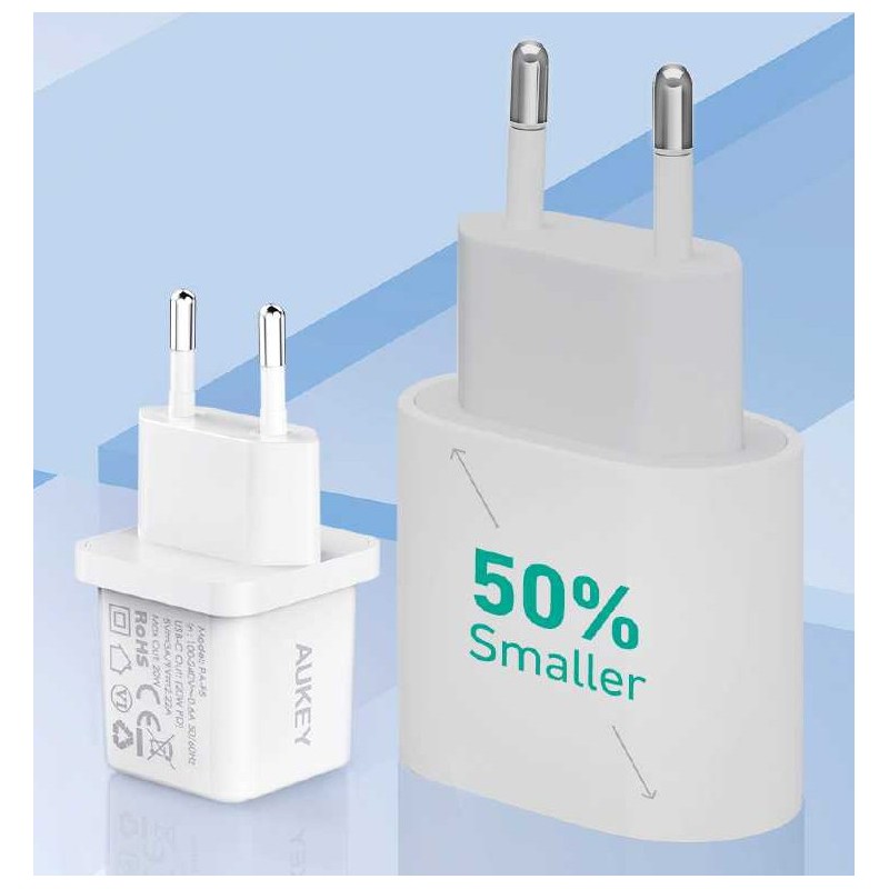 PA-F5 OEM White Mini ładowarka sieciowa 1xUSB-C 20W PD Power… | PartsPC.pl