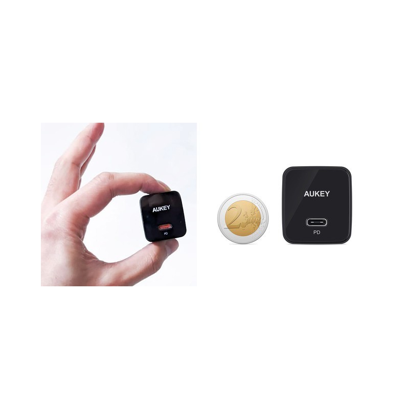 PA-Y20S Black Mini ładowarka sieciowa 1xUSB-C 20W PD Power D… | PartsPC.pl