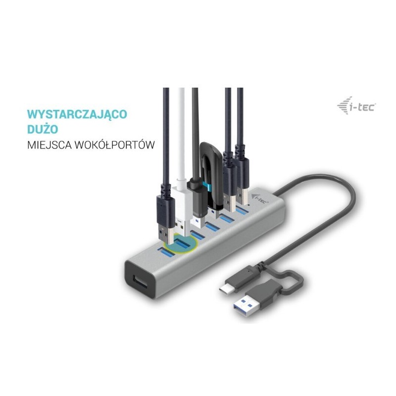 Hub USB-C Charging Metal HUB 7 Port | PartsPC.pl