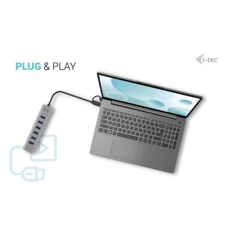 Hub USB-C Charging Metal HUB 7 Port | PartsPC.pl
