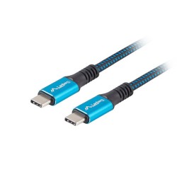 Kabel USB-C M/M USB4 1.2m 100W 8K 60HZ czarno-niebieski | PartsPC.pl