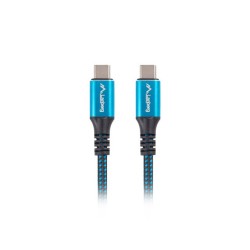Kabel USB-C M/M USB4 1.2m 100W 8K 60HZ czarno-niebieski | PartsPC.pl