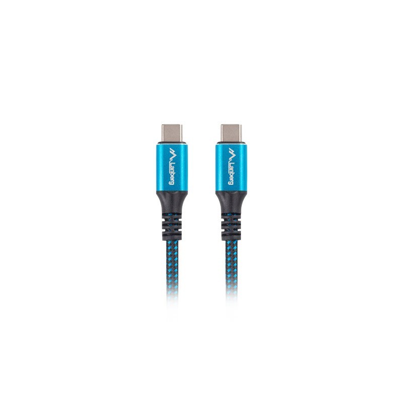 Kabel USB-C M/M USB4 1.2m 100W 8K 60HZ czarno-niebieski | PartsPC.pl