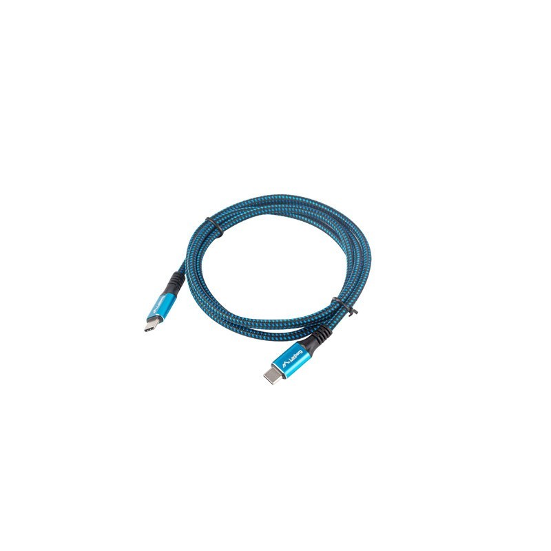Kabel USB-C M/M USB4 1.2m 100W 8K 60HZ czarno-niebieski | PartsPC.pl