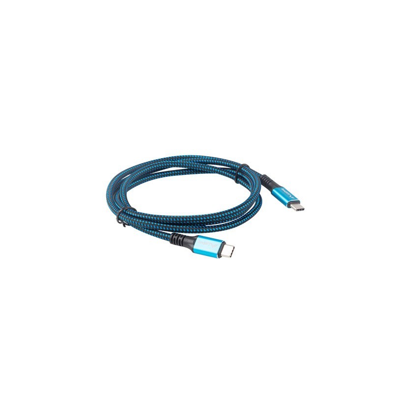 Kabel USB-C M/M USB4 1.2m 100W 8K 60HZ czarno-niebieski | PartsPC.pl
