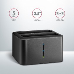 ADSA-D25 MINI stacja dokująca USB 3.2 Gen 1 - 2x SATA 6G 2.5… | PartsPC.pl