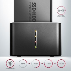 ADSA-D25 MINI stacja dokująca USB 3.2 Gen 1 - 2x SATA 6G 2.5… | PartsPC.pl