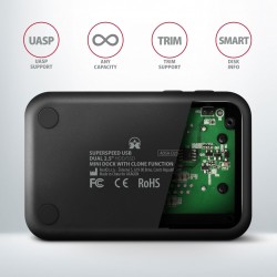 ADSA-D25 MINI stacja dokująca USB 3.2 Gen 1 - 2x SATA 6G 2.5… | PartsPC.pl