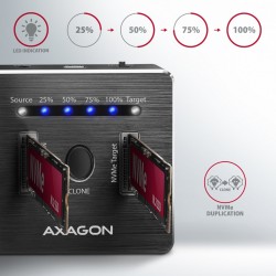 ADSA-M2C Stacja dokująca, USB-C 3.2 Gen 2 - 2x M.2 NVMe SSD … | PartsPC.pl