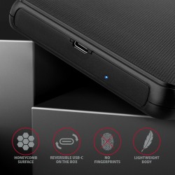 EE25-SLC Obudowa zewnętrzna plastikowa, bezśrubowa, USB-C 3.… | PartsPC.pl