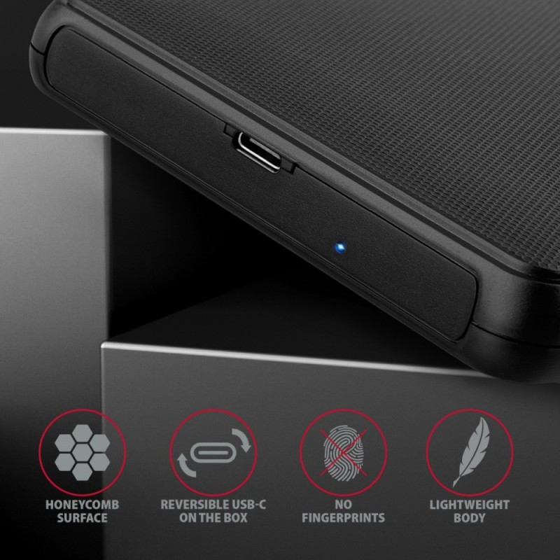 EE25-SLC Obudowa zewnętrzna plastikowa, bezśrubowa, USB-C 3.… | PartsPC.pl