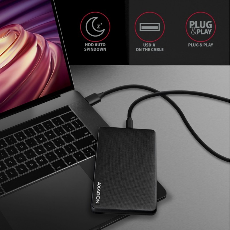 EE25-SLC Obudowa zewnętrzna plastikowa, bezśrubowa, USB-C 3.… | PartsPC.pl