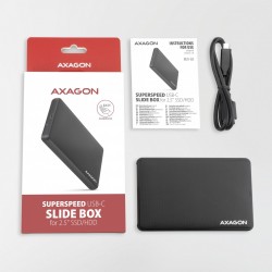 EE25-SLC Obudowa zewnętrzna plastikowa, bezśrubowa, USB-C 3.… | PartsPC.pl
