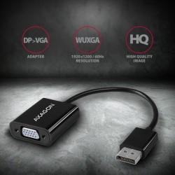 RVD-VGN Adapter DisplayPort -> VGA FullHD 1920x1200 | PartsPC.pl