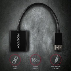 RVD-VGN Adapter DisplayPort -> VGA FullHD 1920x1200 | PartsPC.pl