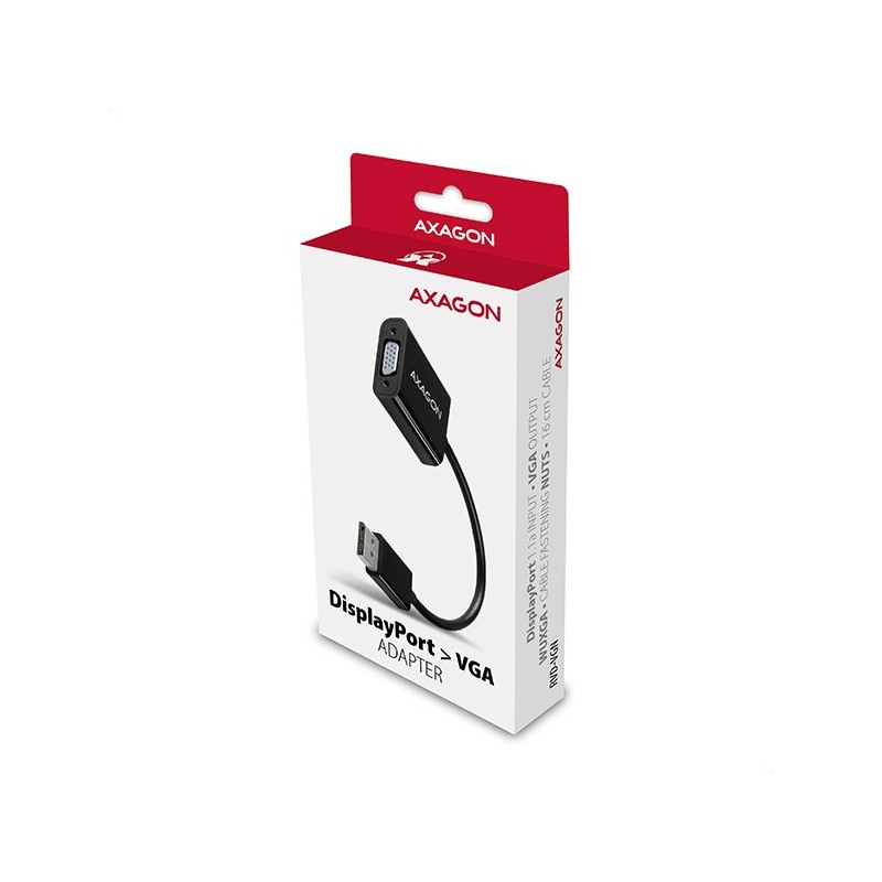 RVD-VGN Adapter DisplayPort -> VGA FullHD 1920x1200 | PartsPC.pl