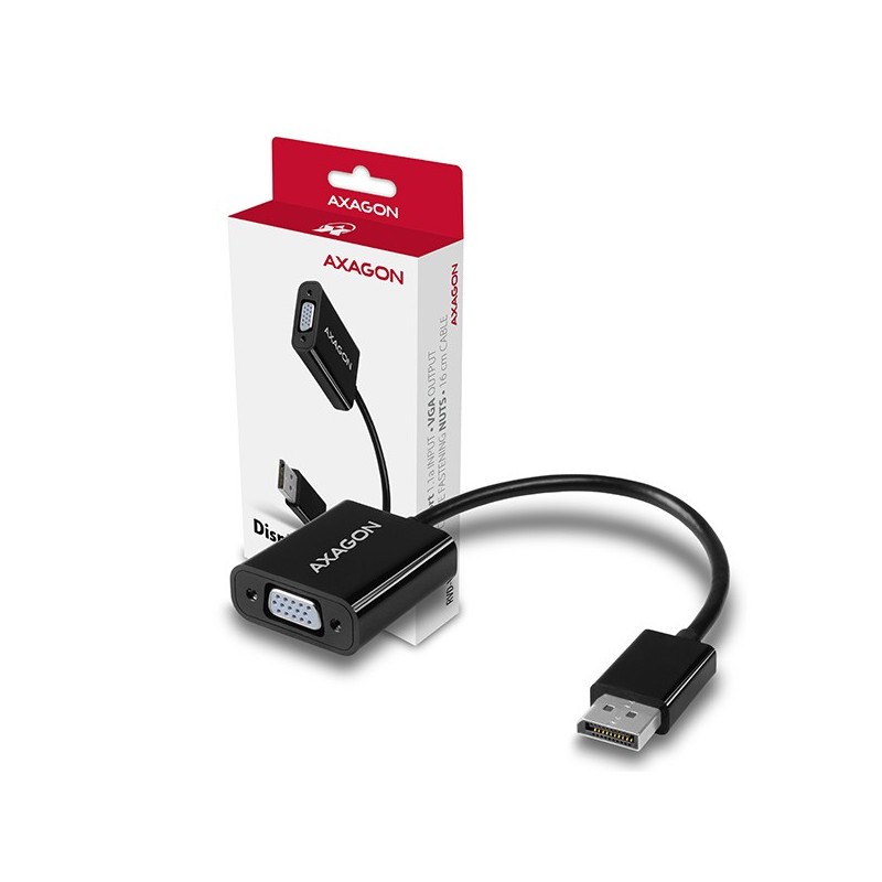 RVD-VGN Adapter DisplayPort -> VGA FullHD 1920x1200 | PartsPC.pl